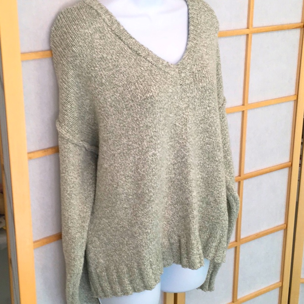 Lucky Brand Slouchy Cotton Blend Sweater L